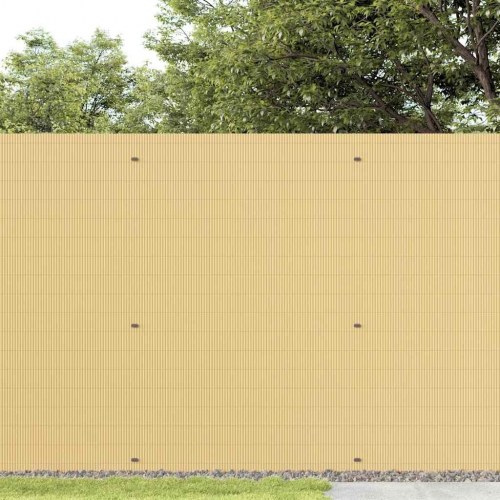 Havehegn dobbeltsidet 1,8 x 5 m i PVC gul