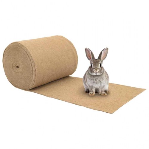 Hampemåtte til gnavere 0,5 × 25 m - 5 mm, 100 % hamp