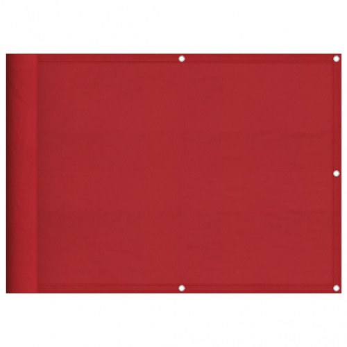 Altanafskærmning 75×1.000 cm - 100 % polyester, rød