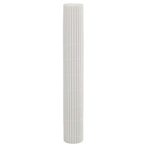 Havehegn dobbeltsidet 1,8 × 5 m i PVC - hvid