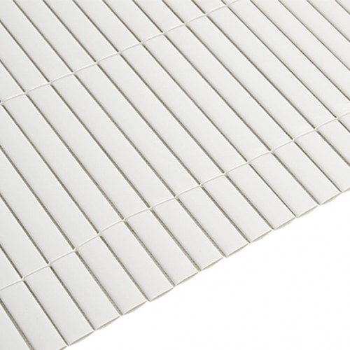 Havehegn dobbeltsidet 1,8 × 5 m i PVC - hvid