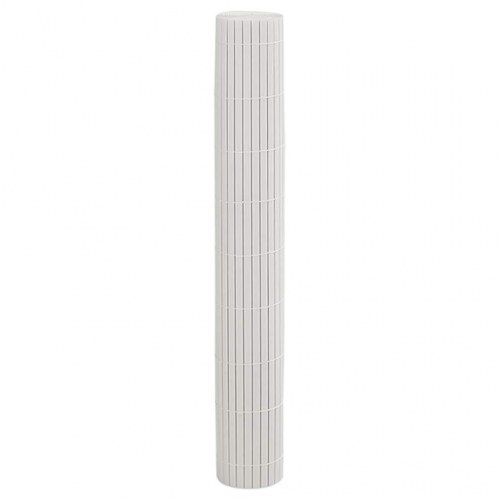 Havehegn dobbeltsidet 1,8 × 3 m i PVC - hvid