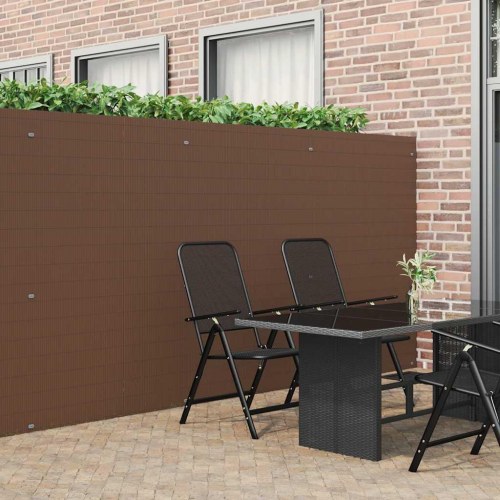 Havehegn dobbeltsidet 1,8 x 5 m PVC brun