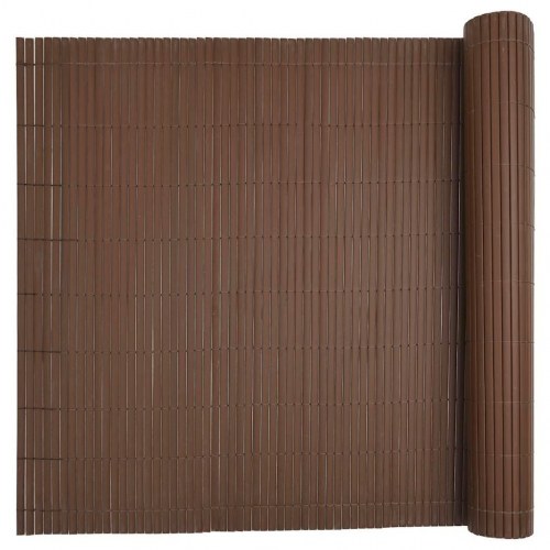 Havehegn dobbeltsidet 1,8 x 5 m PVC brun