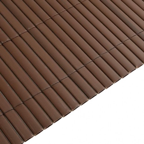 Havehegn dobbeltsidet 1,8 x 5 m PVC brun