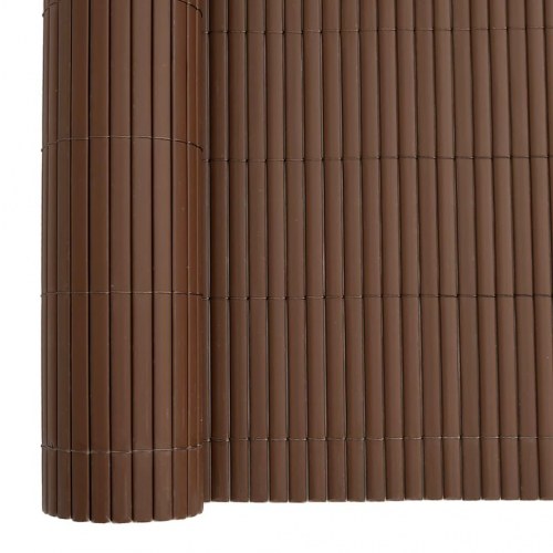 Havehegn dobbeltsidet 1,8 x 5 m PVC brun