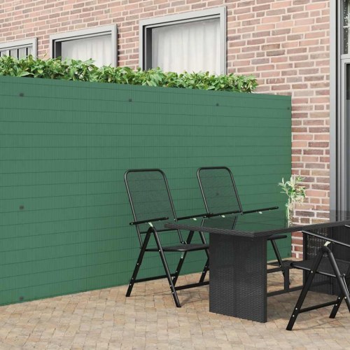 Havehegn dobbeltsidet 1,8 × 5 m i PVC - grøn