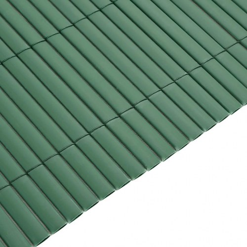 Havehegn dobbeltsidet 1,8 × 5 m i PVC - grøn