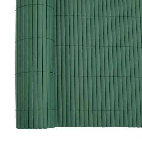Havehegn dobbeltsidet 1,8 × 5 m i PVC - grøn