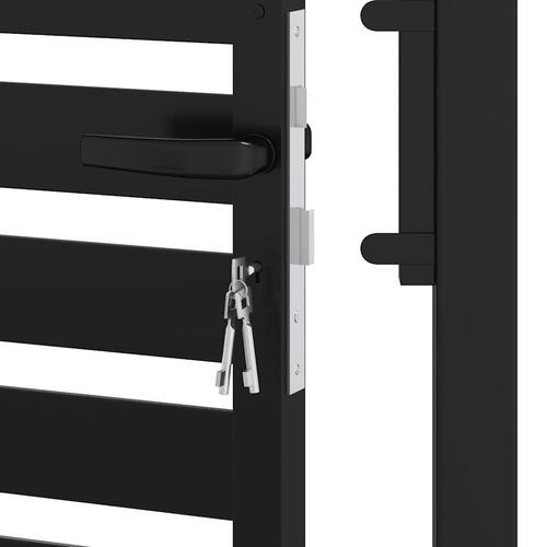 Havelåge låsbar 100x150 cm aluminium sort