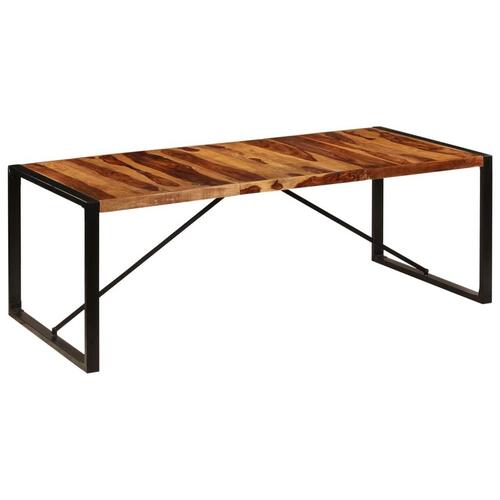 Spisebord i massivt sheeshamtræ 220 x 100 x 75 cm