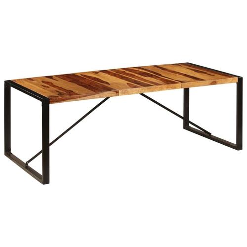 Spisebord i massivt sheeshamtræ 220 x 100 x 75 cm