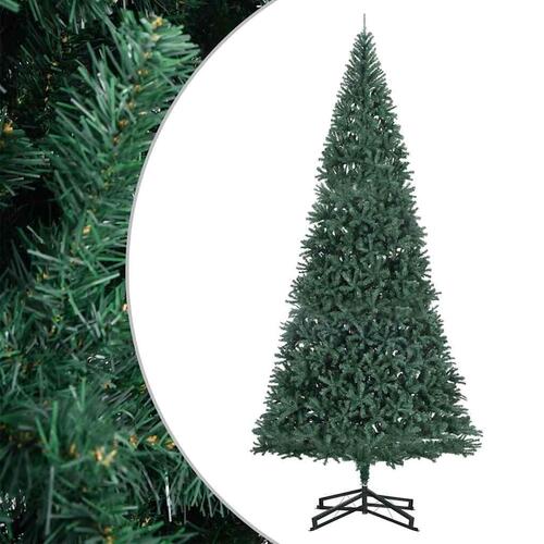 Kunstigt juletræ med fod 500 cm PVC grøn