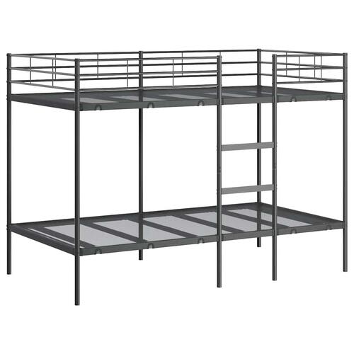 Køjeseng uden madras 107x203 cm stål sort