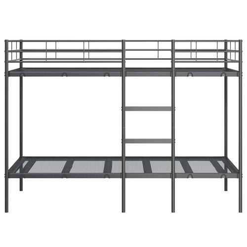 Køjeseng uden madras 107x203 cm stål sort