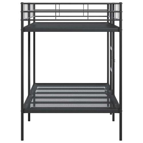 Køjeseng uden madras 107x203 cm stål sort