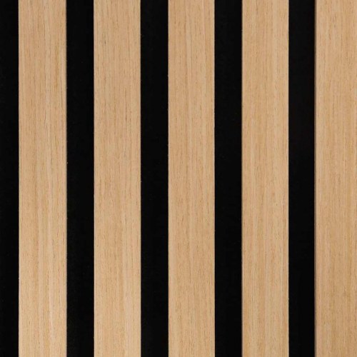 Akustiske vægpaneler 8 stk. med spalter 60,5x60 cm egefiner