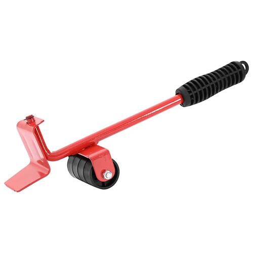 Møbelruller 8 stk. med løfter 9,8x7,5x3 cm 150 kg rød