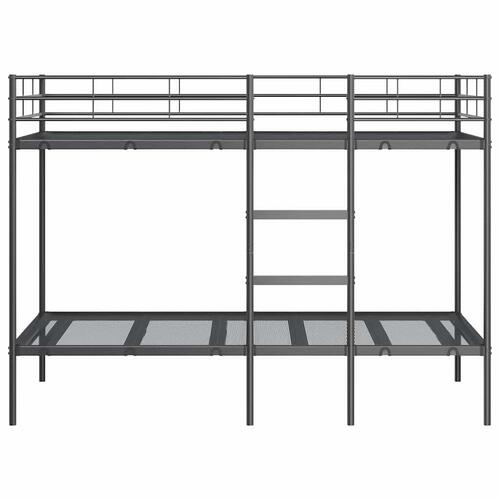 Køjeseng uden madras 100x190 cm stål sort
