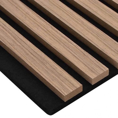 Akustiske vægpaneler 8 stk. med spalter 60,5x60 cm egefiner