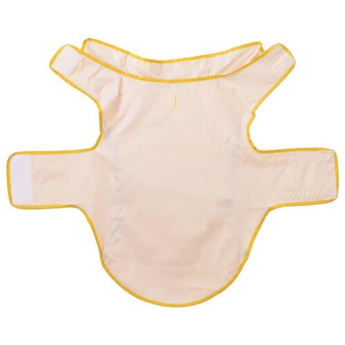 Hunderegnfrakke med refleksstriber polyester 2XL gul
