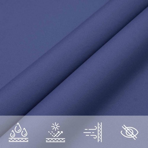 Solsejl trekant 2 × 2 × 2 m - blå, vandafvisende polyester