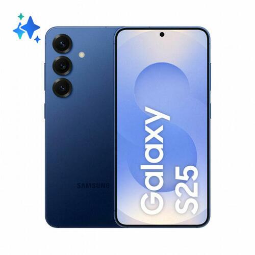 Smartphone Samsung Galaxy S25 6,2" Qualcomm Snapdragon 8 Elite 12 GB RAM 128 GB Marineblå