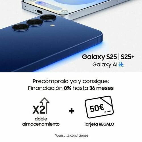 Smartphone Samsung Galaxy S25 6,2" Qualcomm Snapdragon 8 Elite 12 GB RAM 128 GB Marineblå