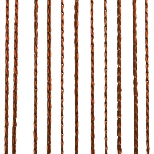 Trådgardiner 2 stk. 100 x 250 cm brun