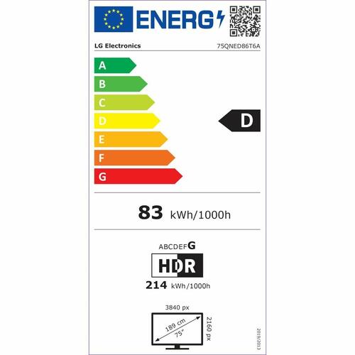 Smart TV LG 75QNED86T6A.AEU 75" 4K Ultra HD LED HDR QLED QNED (OUTLET A)