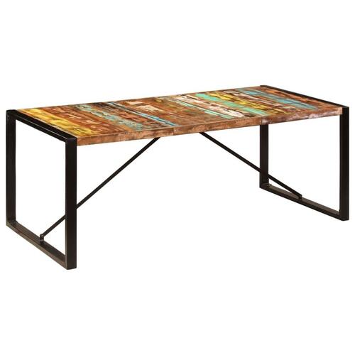 Spisebord 200x100x75 cm massivt genbrugstræ