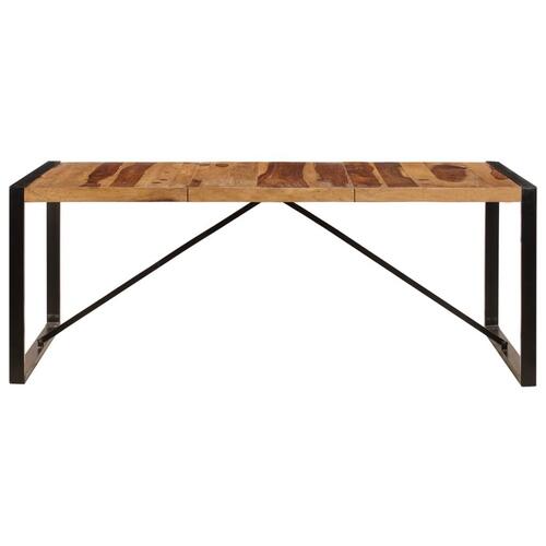 Spisebord i massivt sheeshamtræ 200 x 100 x 75 cm