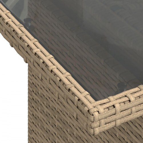 Have Sofa Sæt 8-delt Beige, Hvid Rattan, Stof Udendørs Sofa Sæt