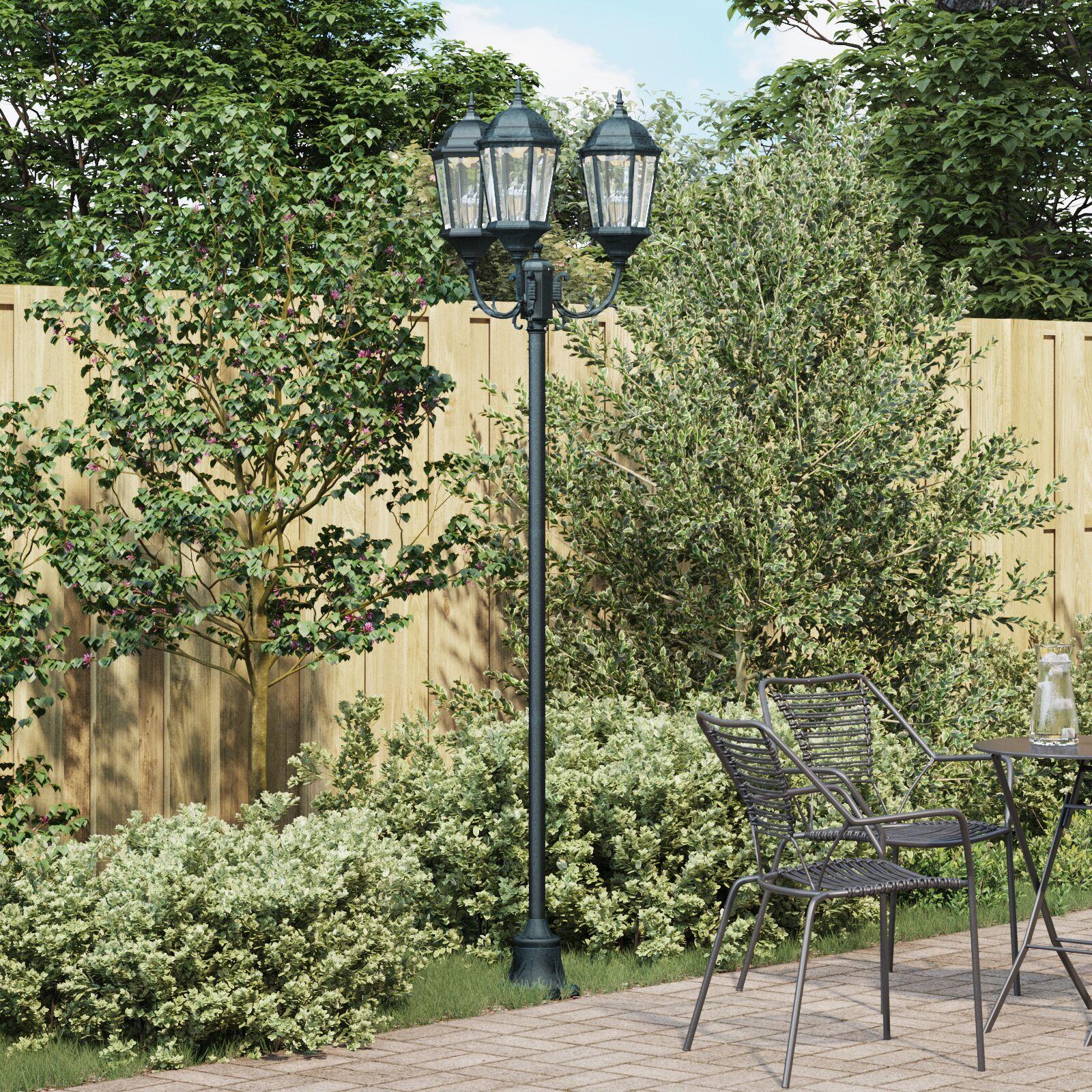 Have Lyssøjle 3-Lampe E27 Grøn 220 cm Aluminium