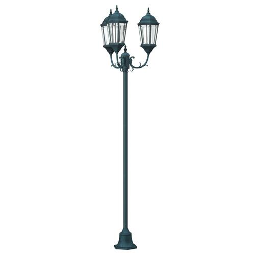 Have Lyssøjle 3-Lampe E27 Grøn 220 cm Aluminium