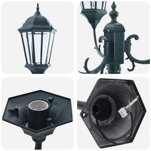 Have Lyssøjle 3-Lampe E27 Grøn 220 cm Aluminium