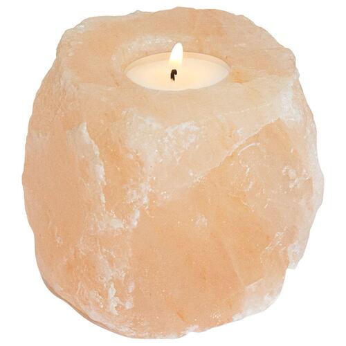 Lysestager Pink Himalayan salt Mellem Dekorative indlæg