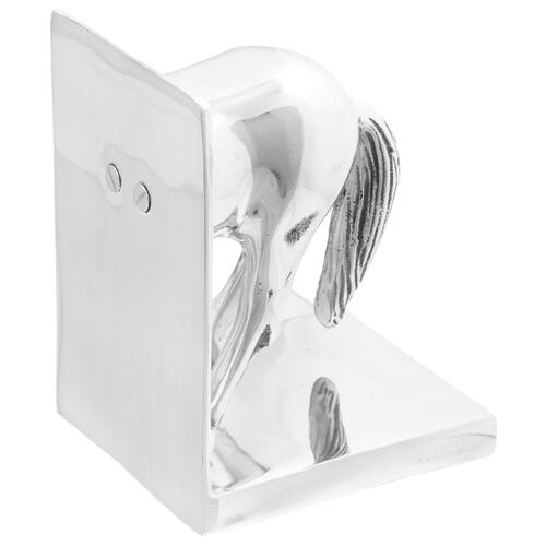 Bogstøtter 2 stk Sølv 11x14x25 cm Aluminium Hest