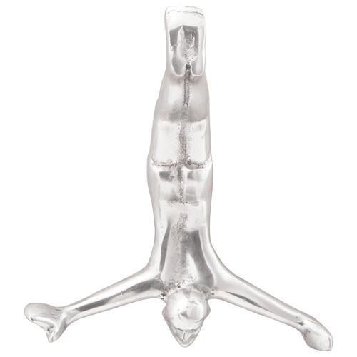 Skulptur Sølv 22x8x25 cm Aluminium Faldende Mand