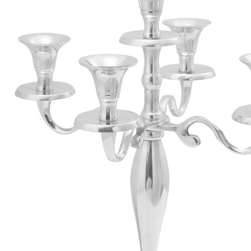 Lysestage Sølv 29x29x40 cm Aluminium