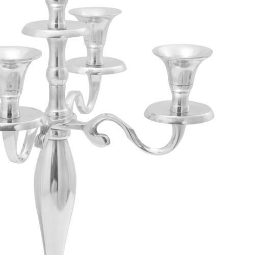 Lysestage Sølv 29x29x40 cm Aluminium