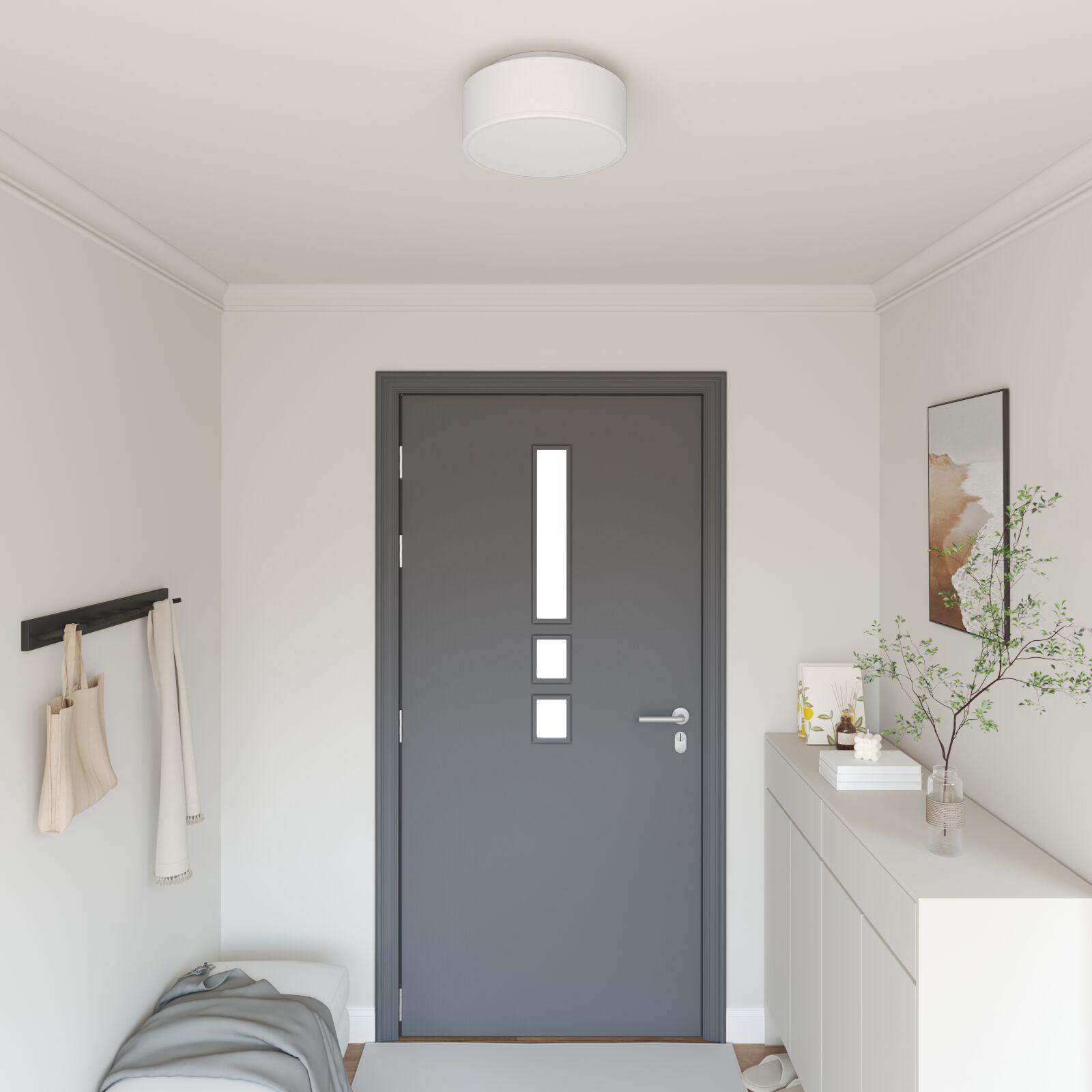 Loftlampe Hvid 30 x 13,5 cm Stof