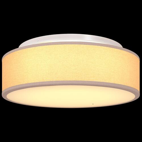 Loftlamper Flush Mount Taupe Ø 38 cm Stof E27