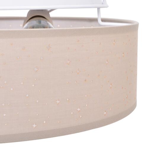 Loftlamper med stjernehimmel skygge taupe Ø 38 cm stof E27