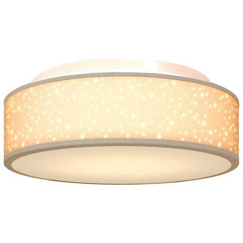 Loftlamper med stjernehimmel skygge taupe Ø 38 cm stof E27