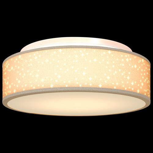 Loftlamper med stjernehimmel skygge taupe Ø 38 cm stof E27