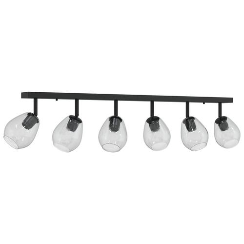 Loftlamper med justerbar glaslampe i antracit E27
