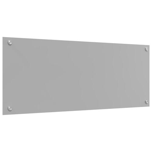 Køkken Bagplade Lys Grå 100x40x0,6 cm Hærdet Glas
