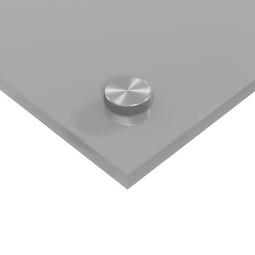 Køkken Bagplade Lys Grå 100x40x0,6 cm Hærdet Glas
