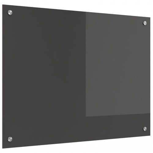 Køkken Backsplash i Mørkegrå - 80x60x0.6 cm Hærdet Glas